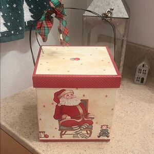 Santa Claus Set of 3 Stacking Holiday Gift Boxes